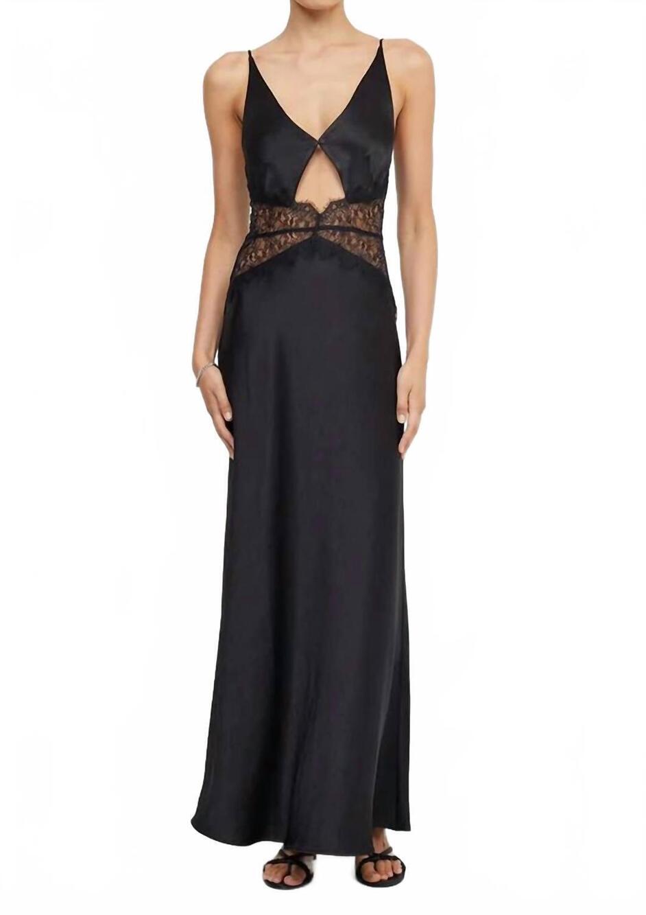NEW BEC + BRIDGE camille maxi dress in black